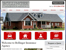 Tablet Screenshot of bollingerinsure.com